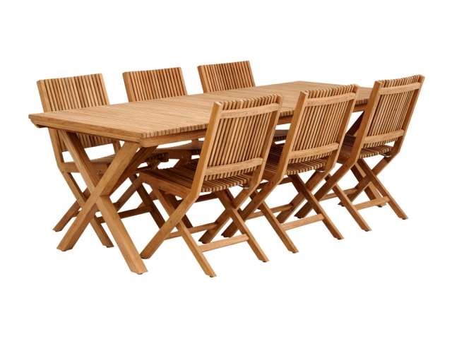 Brafab Julita Teak natur Gartenm�bel-Set 2, 7-teilig