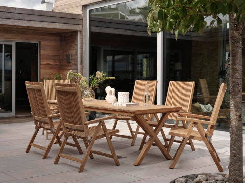 Brafab Julita Teak Gartenm�bel-Set 3, 7-teilig