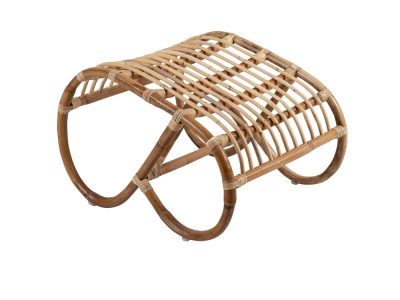 Brafab Vallda Fu&szlig;hocker aus Naturrattan