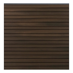 GrojaSolid Rhombus Steckzaun-Set Walnuss co-extrudiert 180x180cm