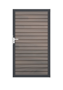 GrojaSolid Rhombus BPC Steckzaun Universal Tor 100x180cm BiColor co-exdrudiert - Alu-anthrazit DB703 GrojaSolid Rhombus BPC Steckzaun Universal Tor 100x180cm BiColor co-exdrudiert - Alu-anthrazit DB703