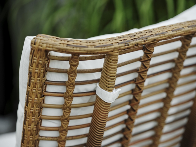 Brafab Covelo Lounge-Set 4-teilig, aus aus Kunstrattangeflecht