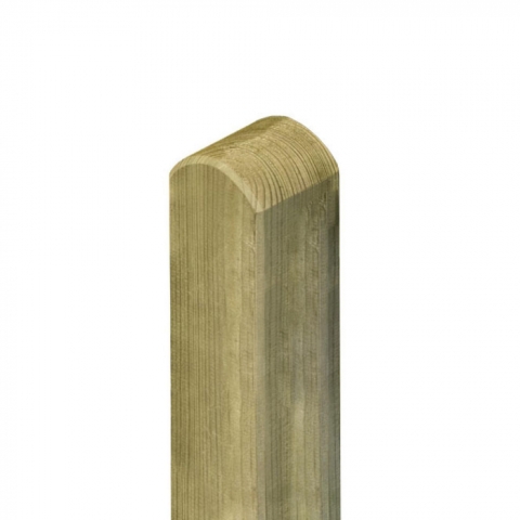 Zaunpfosten Kiefer 9x9x95cm mit Rundkopf kdi gr�n