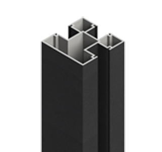 Aluminiumpfosten Typ D 7x7x100 cm Anthrazit