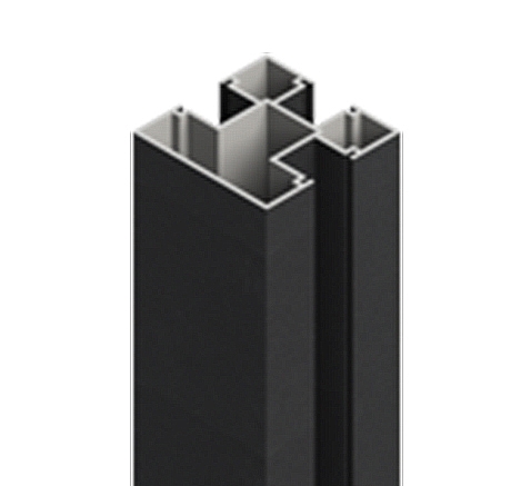 Aluminiumpfosten Typ D 7x7x100 cm Anthrazit