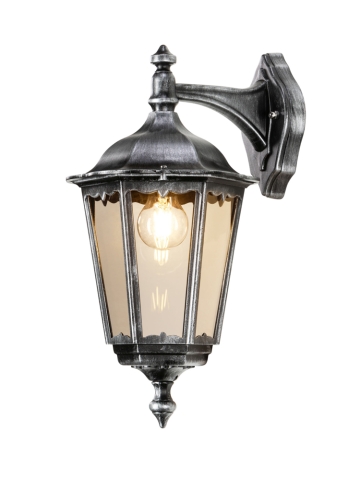 LCD Wandleuchte 1111 h�ngend Schwarz-Silber