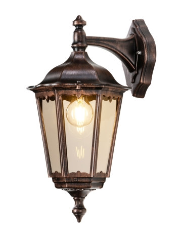 LCD Wandleuchte 1121 h�ngend Schwarz-Kupfer