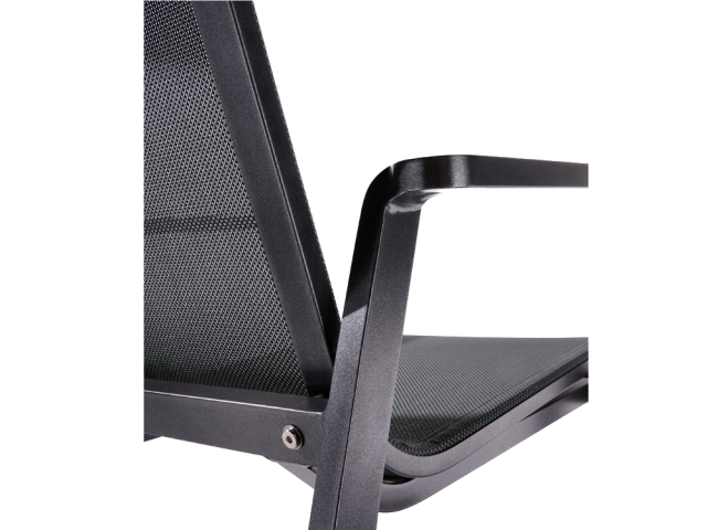 Sieger Malaga 2er-Bank Aluminium silbergrau 2-Armlehnen 115,5cm