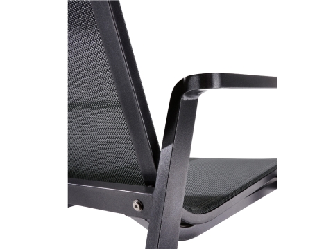 Sieger Malaga 2er-Bank Armlehne links Aluminium silbergrau 113cm