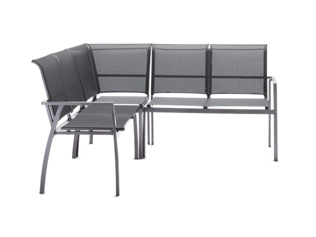 Sieger Malaga Aluminium silbergrau Ecksitzgruppe - 1