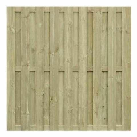 Bohlenzaun Anjo gerade Kiefer kdi gr�n 180x180cm s�gerauh