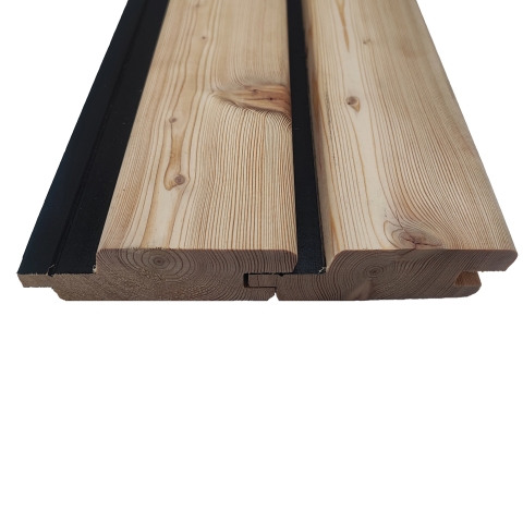 Profilbrett Rhombus mit schwarze Feder 27x94 mm kanadischer L�rche