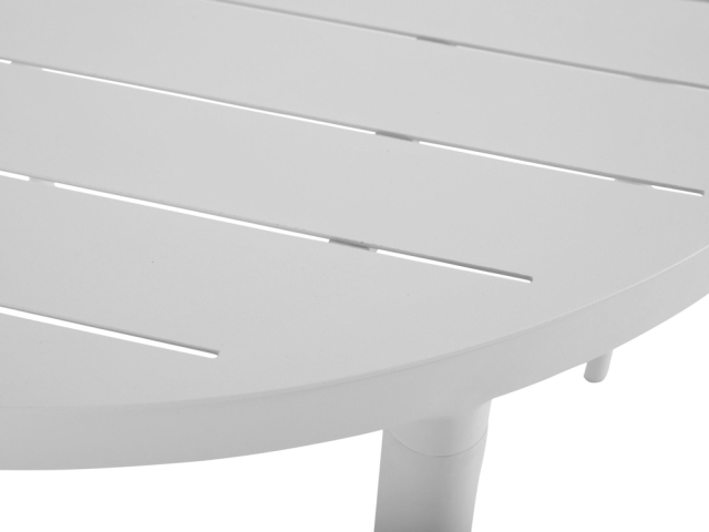 Brafab Bigby Diningtisch Aluminium rund 130cm, hellgrau