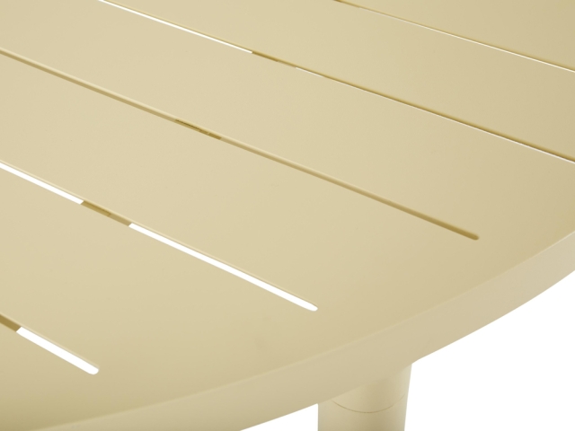 Brafab Bigby Diningtisch Aluminium rund 130cm, Lemon