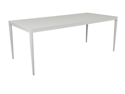 Brafab Bigby Diningtisch Aluminium 195x90cm, hellgrau