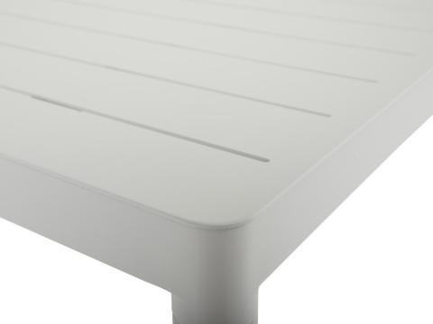 Brafab Bigby Diningtisch Aluminium 195x90cm, hellgrau