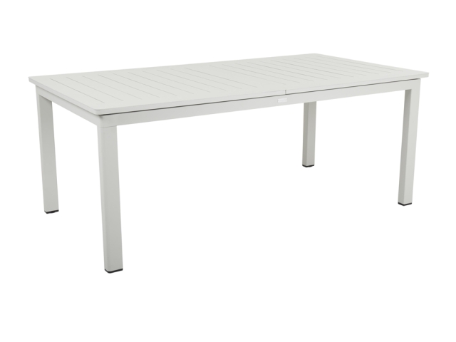 Brafab Lomma Ausziehtisch Aluminium hellgrau 194-312x100cm