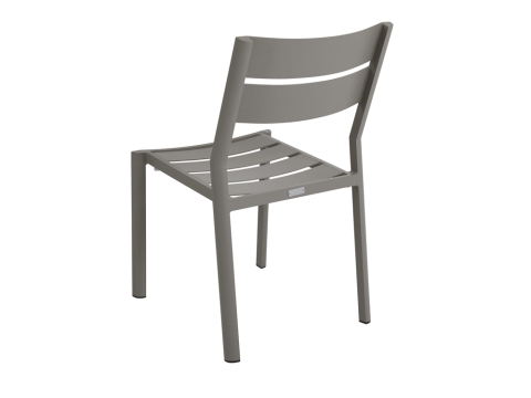 Brafab Delia Diningstuhl, Aluminium Khaki, stapelbar