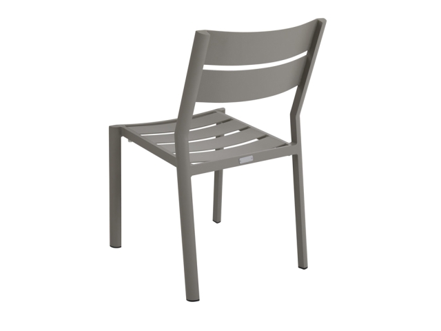 Brafab Delia Diningstuhl, Aluminium Khaki, stapelbar