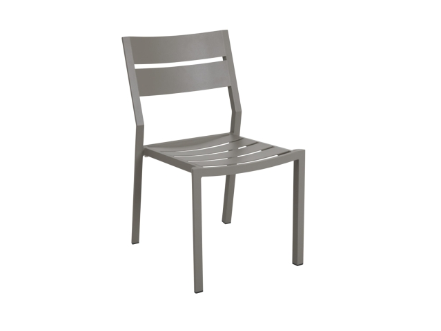 Brafab Delia Diningstuhl, Aluminium Khaki, stapelbar
