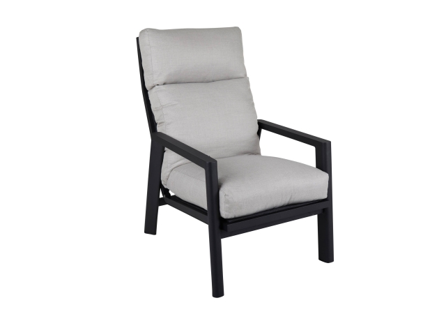 Brafab Slide Positionsstuhl, Aluminium schwarz, verstellbares R�ckenteil