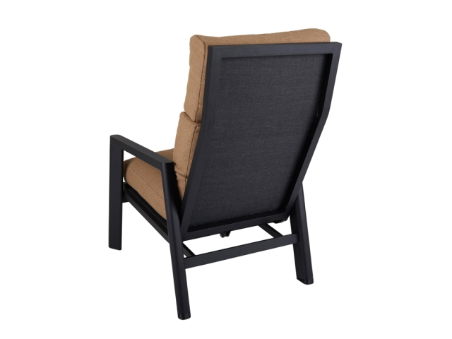 Brafab Slide Positionsstuhl,Aluminium schwarz, Cinnamon, R�ckenteil verstellbar