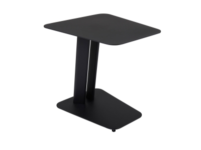 Brafab Slide Beistelltisch 50x45x52cm Aluminium schwarz
