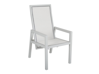 Brafab Newfort Positionsstuhl, Aluminium hellgrau, verstellbares R&uuml;ckenteil