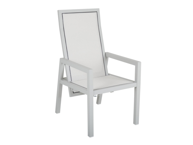 Brafab Newfort Positionsstuhl, Aluminium hellgrau, verstellbares R�ckenteil