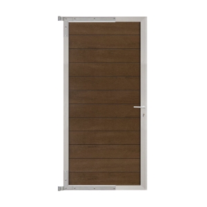 Elephant Mix and Match Zauntor Alu 90x175cm, Bausatz F&uuml;llung WPC Bi-Color Douala