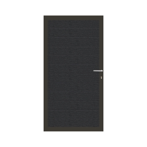 Elephant Mix and Match Zauntor anthrazit 90x175cm, Bausatz F&uuml;llung WPC Holzkohle Look co-extrudiert