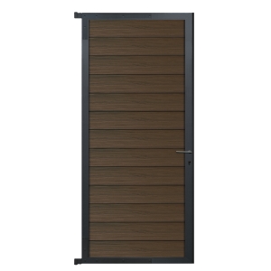 Elephant Mix and Match Zauntor anthrazit 90x189cm, Bausatz F&uuml;llung WPC-ipe co-extrudiert