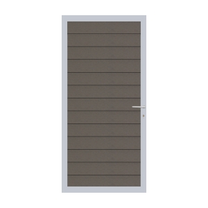 Elephant Mix and Match Zauntor Alu 90x189cm, Bausatz F&uuml;llung WPC-steingrau