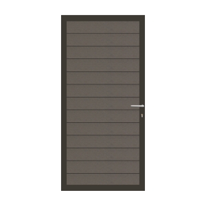 Elephant Mix and Match Zauntor anthrazit 90x189cm, Bausatz F&uuml;llung WPC-steingrau