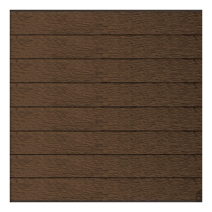 Elephant Steckzaun Modular 180 WPC Natural Dark Brown 180x174cm co-extrudiert