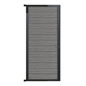 Elephant Mix and Match Zauntor anthrazit 90x189cm, Bausatz F&uuml;llung WPC Natural Grey Co-Extrudiert