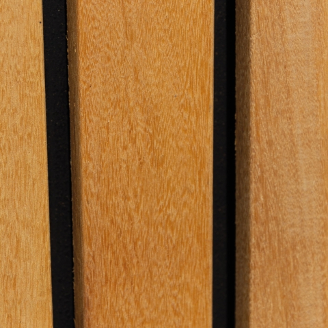 Elephant Hartholzzaun Stripes Black 180x180cm aus Almendrillo