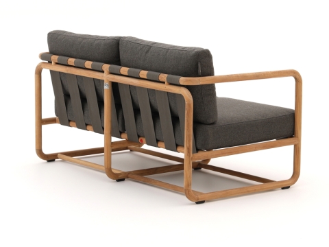Apple Bee Dolce 2-Sitzer Teakholz Grau Loungesofa 142cm