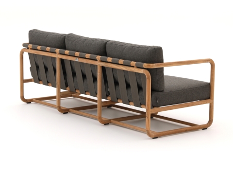 Apple Bee Dolce 3-Sitzer Loungesofa 209cm Teakholz Grau