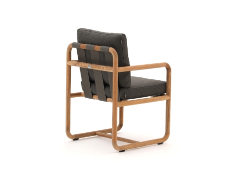 Apple Bee Dolce Armlehnstuhl Teakholz Grau