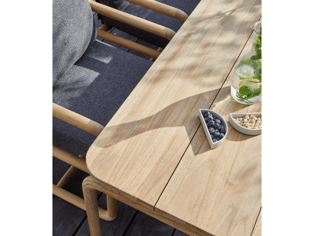 Apple Bee Dolce Armlehnstuhl Teakholz Grau