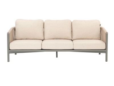 Apple Bee Bora Bora Rope Loungesofa 207cm inkl. Kissen Aluminium taupe