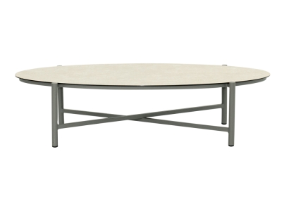 Apple Bee Bora Bora Loungetisch oval 130x65cm Aluminium taupe