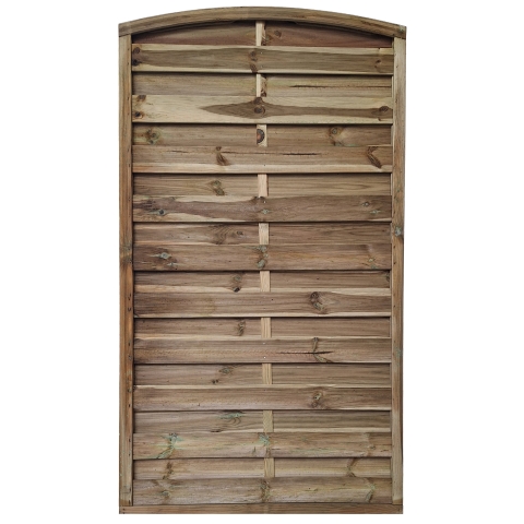 Dichtzaun 100x180-174cm kdi gr�n mit Leimholzbogen