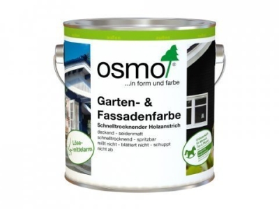 Osmo Garten-, Fassadenfarbe Tiefschwarz 7505, 2,5l