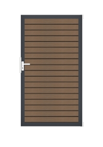 GrojaSolid Rhombus BPC Steckzaun Universal Tor Sonderbreite H:180cm Teak-anthrazit DB703 GrojaSolid Rhombus BPC Steckzaun Universal Tor Sonderbreite H:180cm Teak-anthrazit DB703