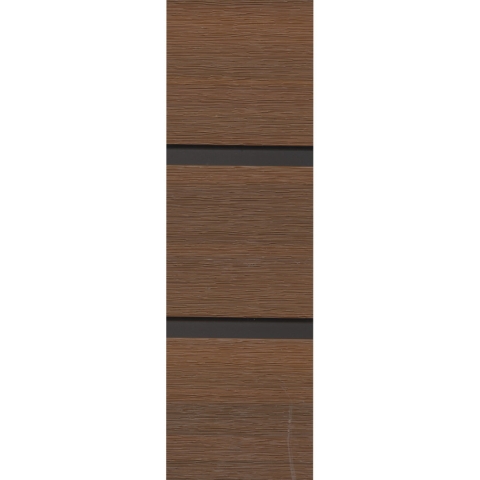 GrojaSolid Rhombus BPC Steckzaun Universal Tor Sonderbreite H:180cm Teak-anthrazit DB703