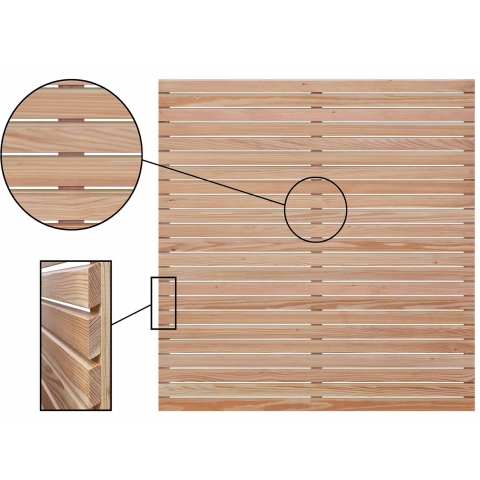 Selbstbauzaun Rhombus L�rche 180x180cm 51460