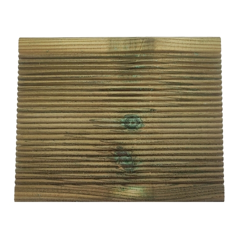 Terrassendiele Kiefer KDI gr�n 27x145mm grob-fein profiliert