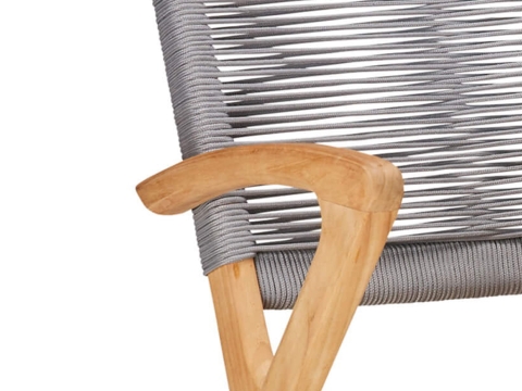 Best Agadir Loungesessel aus Teak, Bespannung aus Rope